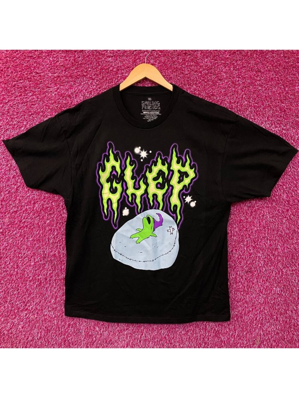 Smiling Friends Glep Sleeping Graphic T-Shirt 3XL